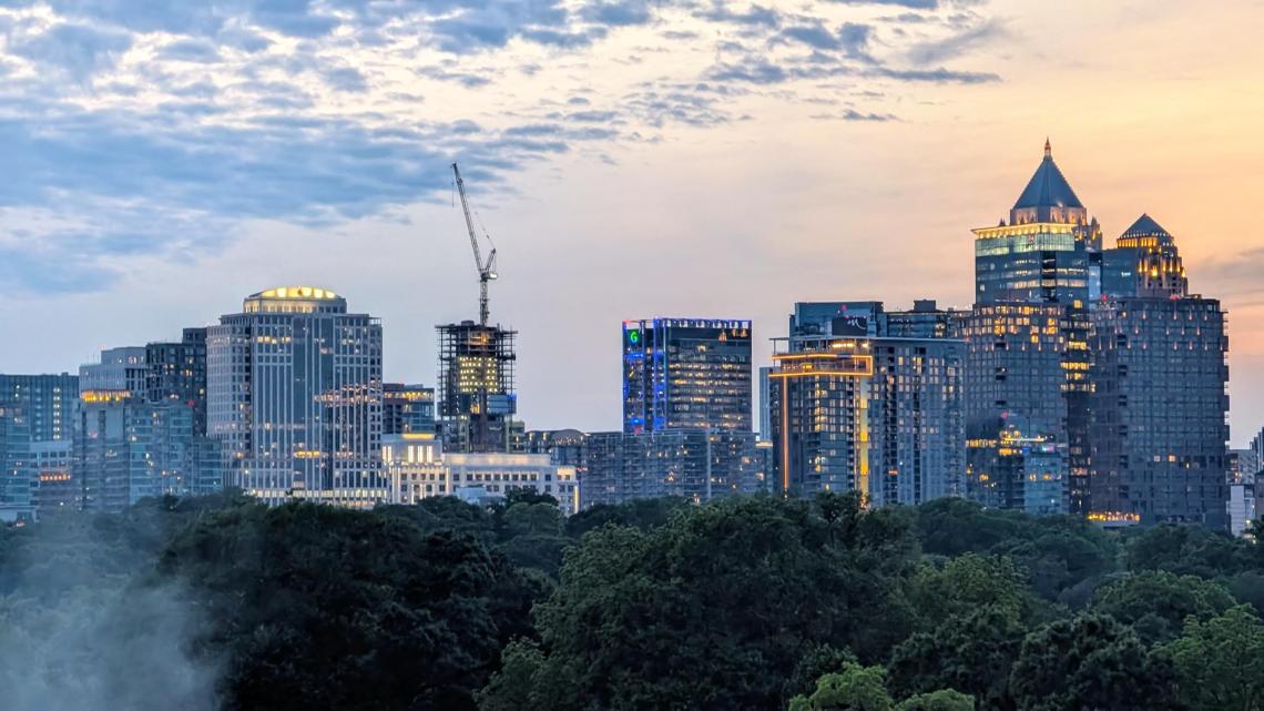 ATLANTA アトランタ　モケットグリーン Atlanta Construction Photography - Spring Quarter in Midtown